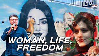 Iranian-American in Israel Debuts New Woman Life Freedom Mural