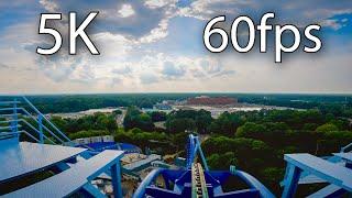 Griffon front seat on-ride 5K POV @60fps Busch Gardens Williamsburg