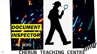 Document Inspector MS Word-Tutorial