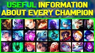 Useful Information About EVERY League of Legends Champion