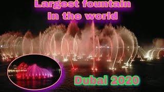 Dubai dancing fountain #leahandstephanievlog