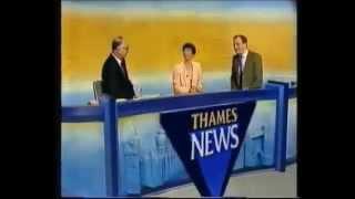 Thames news opening studio headlines - 1991