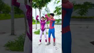 Random battle between Pregnant alpha heroes #alphahero #spiderman #shorts
