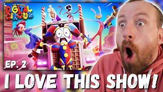 THE AMAZING DIGITAL CIRCUS - Ep 2 Candy Carrier Chaos FIRST REACTION