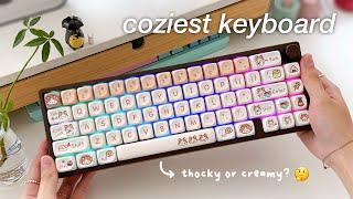 CUTE & COZY KEYBOARD for your setup  Customizing the coziest mechanical keyboard for the winter ️