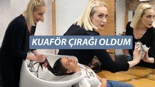 BİR GÜNLÜĞÜNE KUAFÖR ÇIRAĞI OLDUM   Sebile Ölmez