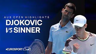 Novak Djokovic v Jannik Sinner  Semi-Final  Extended Australian Open 2024 Highlights 