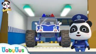 Super Monster Police Car  Police Cartoon Fire Truck  Kids Songs  Nursery Rhymes  BabyBus