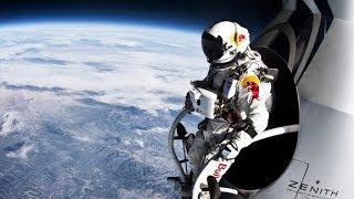 Record breaking space jump - free fall faster than speed of sound - Red Bull Stratos.