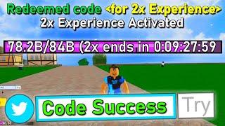 *NEW* x2 EXP Codes in Blox Fruits Roblox January 2023