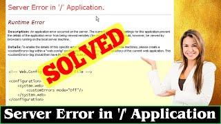 FIXED Server Error In  Application Code Problem Issue