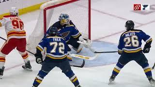 Andrei Kuzmenko scores brilliant goal vs Blues after stealing a puck from defender 28 mar 2024