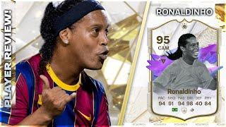 WHAT A CARD FUTURE STAR ICON 95 RATED RONALDINHO PLAYER REVIEW - EA FC24 ULTIMATE TEAM