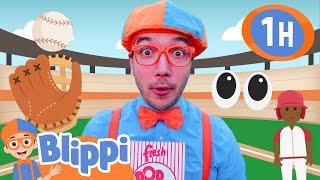 Blippi Hits a Home Run  Blippi Plays Baseball  Blippi - Sports & Games Cartoons for Kids