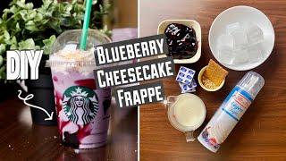 How to make Blueberry Cheesecake Frappe like STARBUCKS  Quick and Easy recipes