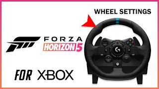 FORZA HORIZON 5 - Logitech G923 Best Wheel Settings - Realistic Feel - For Xbox