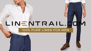 100% Pure Linen For Men  LinenTrail.com