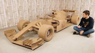 How to Make FORMULA 1 Car from Cardboard for 500 hours