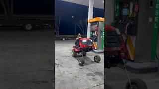 Squatted lawnmower takes over streets …