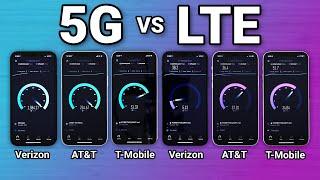 iPhone 12 5G vs LTE on Verizon AT&T and T-Mobile