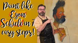 Paint like Egon Schiele in 7 easy steps