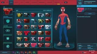 Marvels Spider-Man 2018 - All Suits  List Including All DLC 37 Suits PS4 HD 1080p60FPS