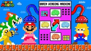 What if Mario and Peach SWAP BRAINS in the Vending Machine  Game Animation