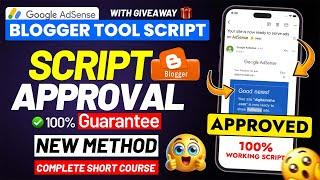 Fast AdSense Approval  - Free Tool Script Blogger & WP  - Earn $490 Every Month With Tool Website