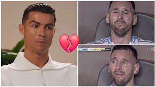 Ronaldos surprising reaction to Messis crying during the Argentina-Colombia match