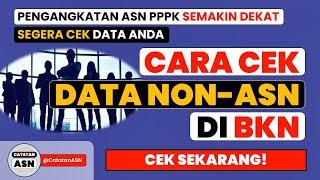 CARA BARU CEK DATA NON ASN DI BKN – Cek Sekarang