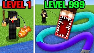 Minecraft But Fishing Gets Bigger...