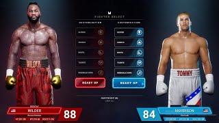 Deontay Wilder VS Tommy Morrison  Undisputed Boxing Game Early Access ESBC