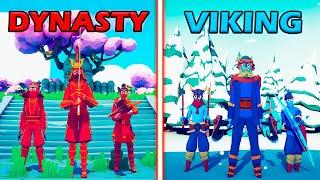 DYNASTY TEAM vs VIKING TEAM - Totally Accurate Battle Simulator  TABS