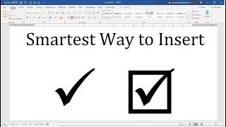 Shortcut for Tick Symbol in Word  &  Fastest way to get Check mark in Word 2021