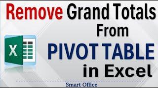 How to Remove Grand Totals From Pivot Table Report