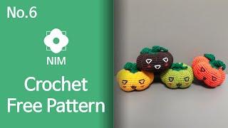 No.6 Amigurumi halloween pumpkin crochet free pattern