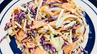  ENSALADA DE REPOLLO  cómo hacer las MAS SABROSA y cremosa ENSALADA de REPOLLO o COLESLAW