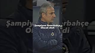 İsmail Kartal zehirli oku attı şampiyon Fenerbahçe olacak dedi️ #keşfet #football