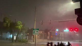 Strong winds as Hurricane Nicole makes landfall in Florida
