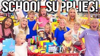 School Supplies for 10 kids  Back To School 2022  School Shopping Haul