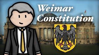 1919-33 The Weimar Constitution  GCSE History Revision  Weimar & Nazi Germany