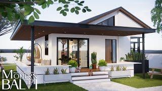 Simple and Elegant Modern Bungalow House Design Low Budget  3-Bedroom