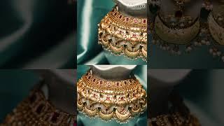 P.C. Chandra Jewellers  Gold Necklace and Earrings