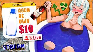 AGUA DE VTUBER  A 10 PESOS  STREAMER SIMULATOR