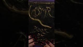 ASMR Halloween Spell book  Long Nails #asmr #spellbook #shorts