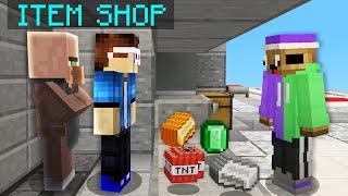 Hiding as the Shopkeeper in Bedwars