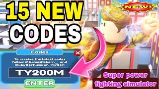 *ALL CODES WORK* Super Power Fighting Simulator ROBLOX  JULY 14 2024