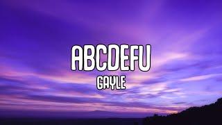 GAYLE - abcdefu Lyrics