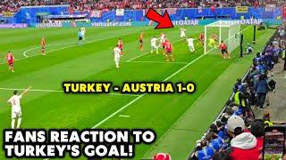 Fans reaction to Merih Demirals goal  Turkey - Austria 1-0  Euro 2024