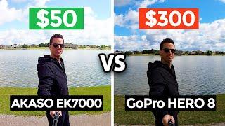 $50 Action Camera vs $300 GoPro 8 Akaso EK7000 4K